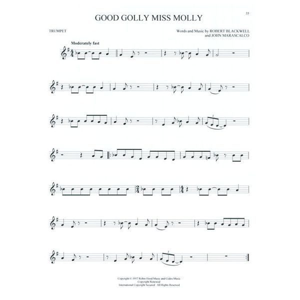 Hal Leonard Greatest Songs Of Rock Trumpet