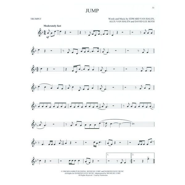 Hal Leonard Greatest Songs Of Rock Trumpet