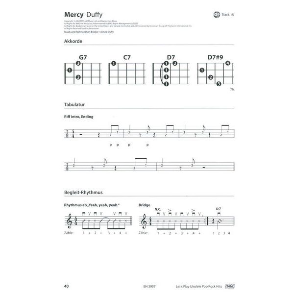 Hage Musikverlag Let's Play Ukulele Hits