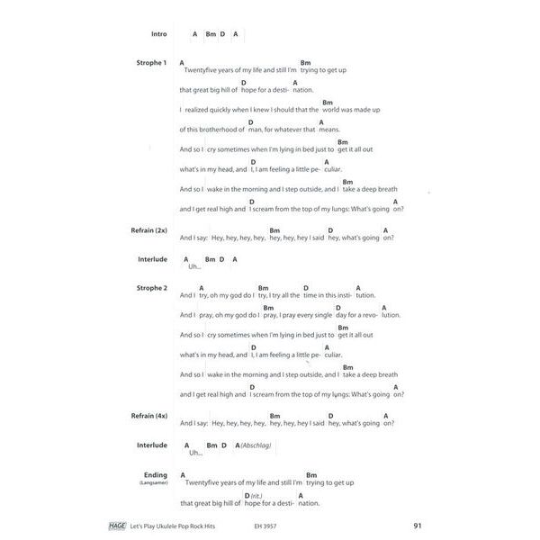 Hage Musikverlag Let's Play Ukulele Hits
