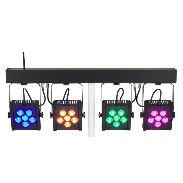 Stairville CLB8 Compact LED Bar 8 Bundle