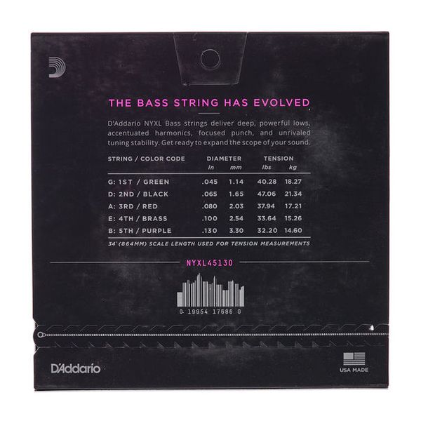 Daddario NYXL45130 Bass Set