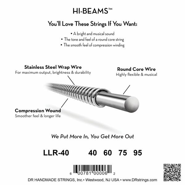 DR Strings Hi-Beams LLR-40