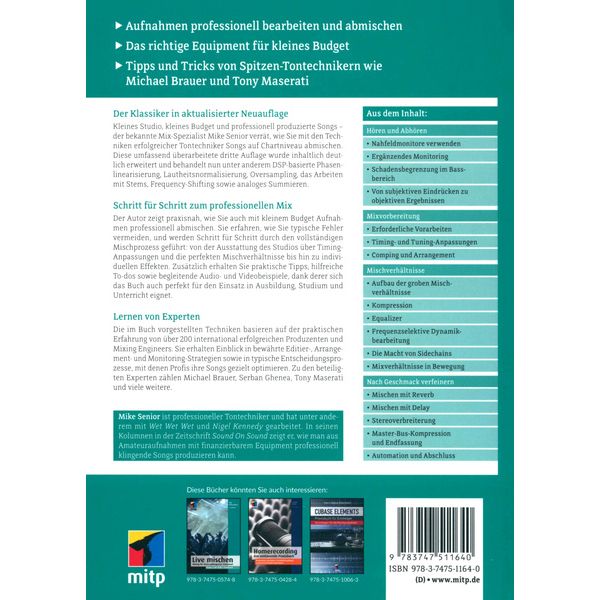 mitp Verlag Mixing Secrets