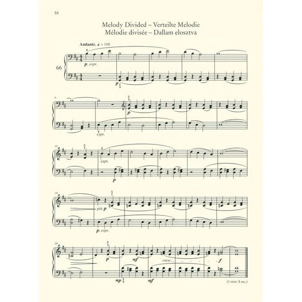 Wiener Urtext Edition Bartok Mikrokosmos 1