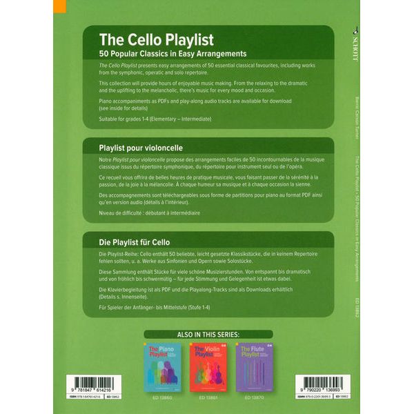 Schott The Cello Playlist