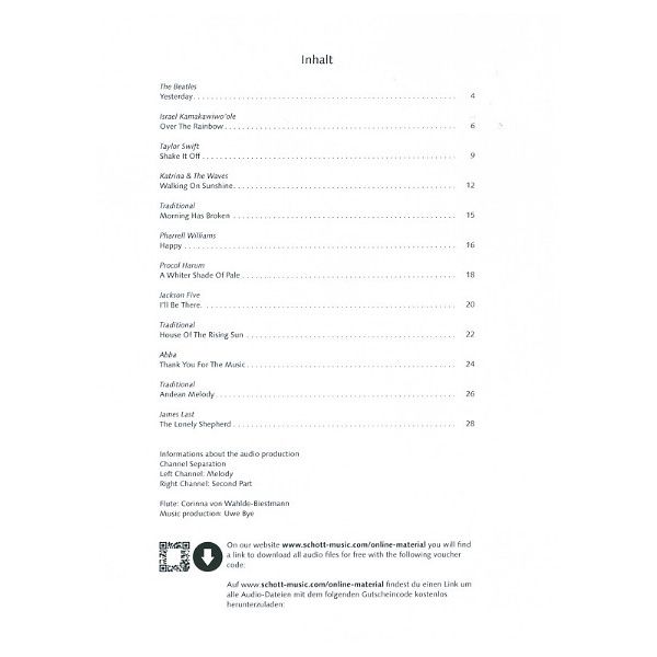Schott Pop For Flute 1