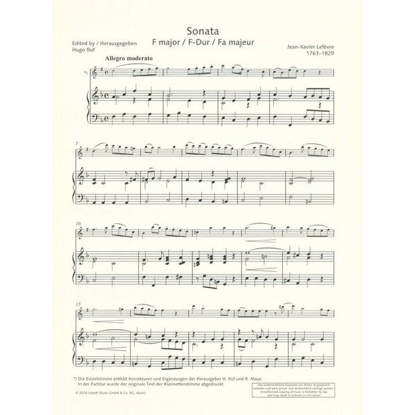 Schott Clarinet Library