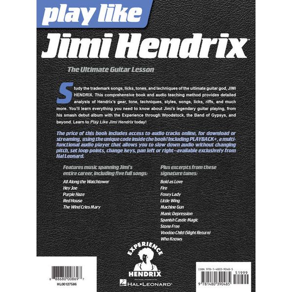 Hal Leonard Play Like Jimi Hendrix