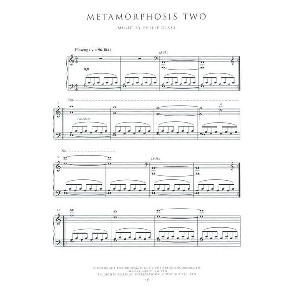 Wise Publications Philip Glass Piano Collection