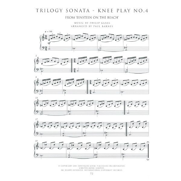 Wise Publications Philip Glass Piano Collection
