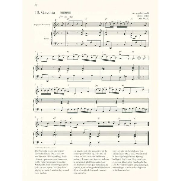 Schott Baroque Recorder Anthology 2