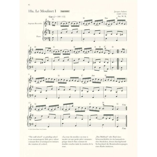 Schott Baroque Recorder Anthology 2