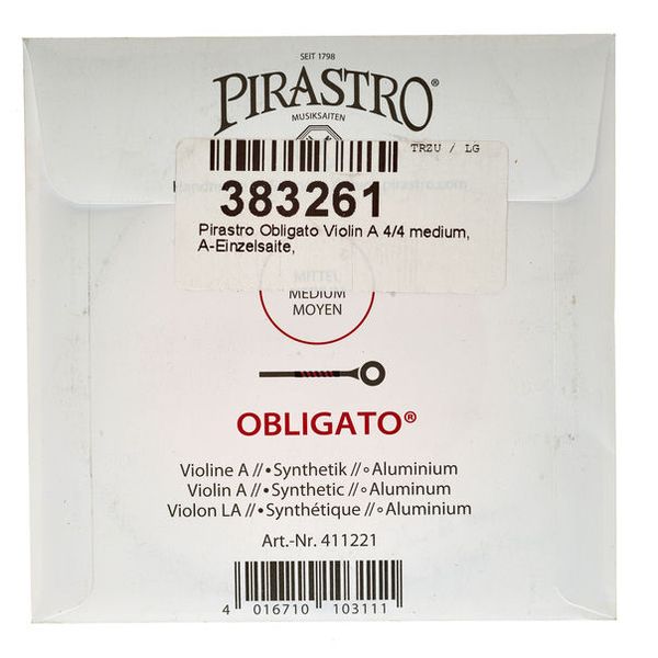 Pirastro Obligato Violin A 4/4 medium