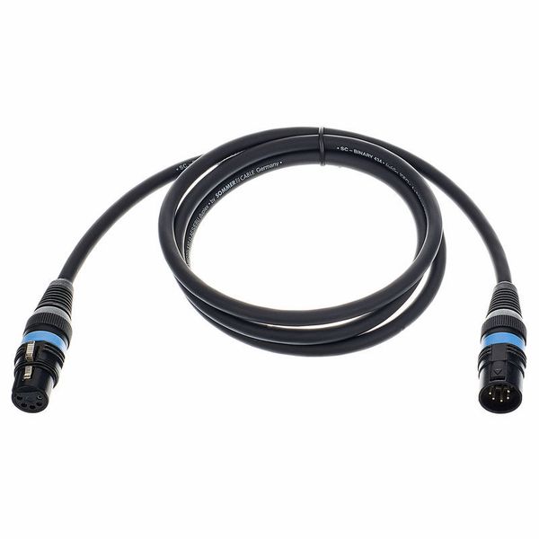 Sommer Cable DMX cable black 1,5m 5 Pol.