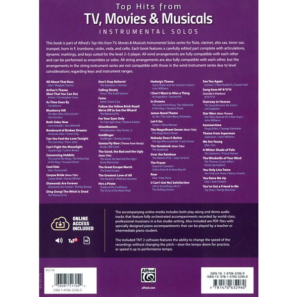Alfred Music Publishing Top Hits from TV T-Sax