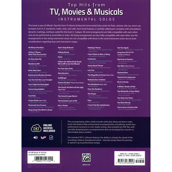 Alfred Music Publishing Top Hits from TV Clarinet