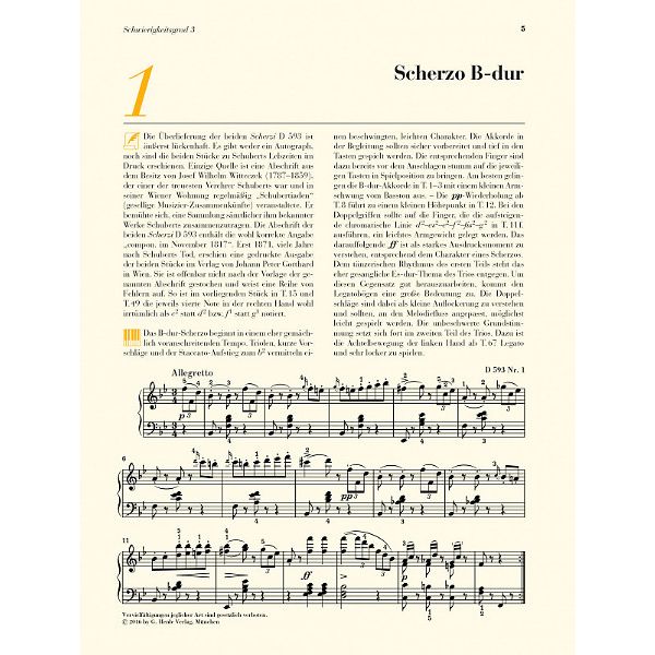 Henle Verlag Am Klavier Schubert