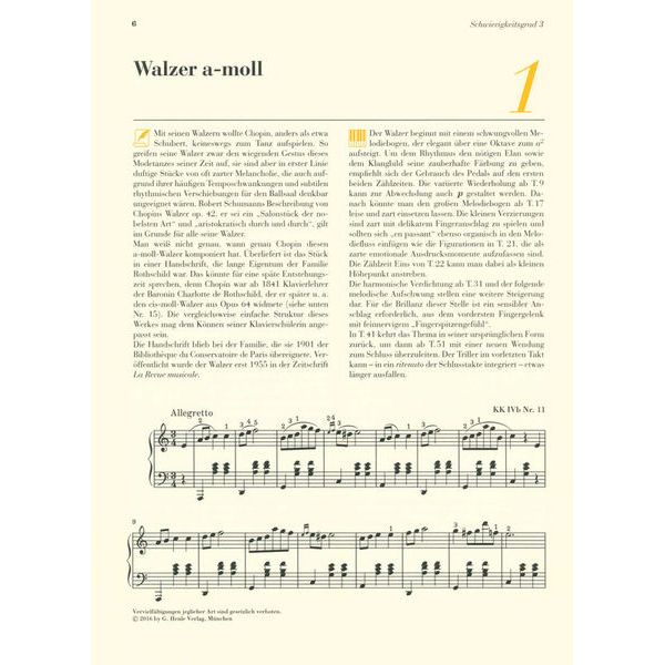 Henle Verlag Am Klavier Chopin