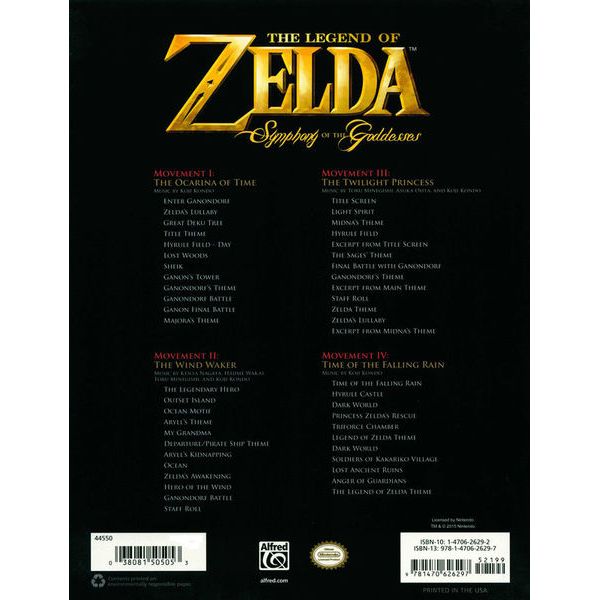 Alfred Music Publishing Zelda Symphony o.t. Goddesses