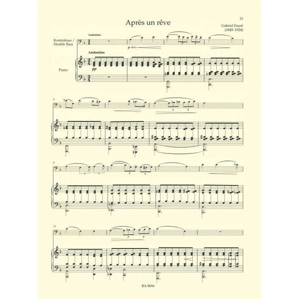Bärenreiter Concert Pieces Double Bass