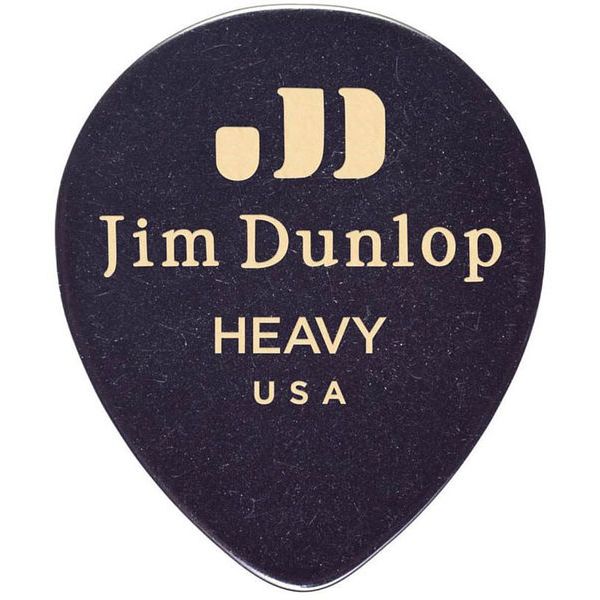 Dunlop Celluloid Teardrop Heavy BK