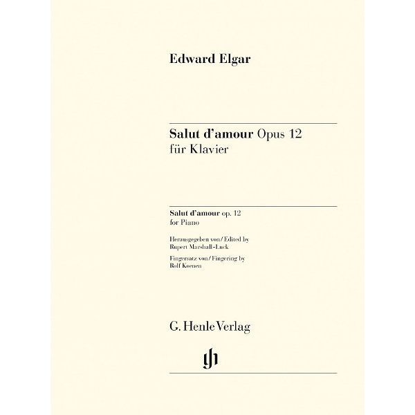 Henle Verlag Elgar Salut d'Amour Piano