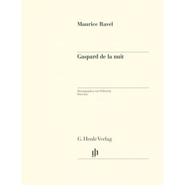 Henle Verlag Ravel Gaspard De La Nuit