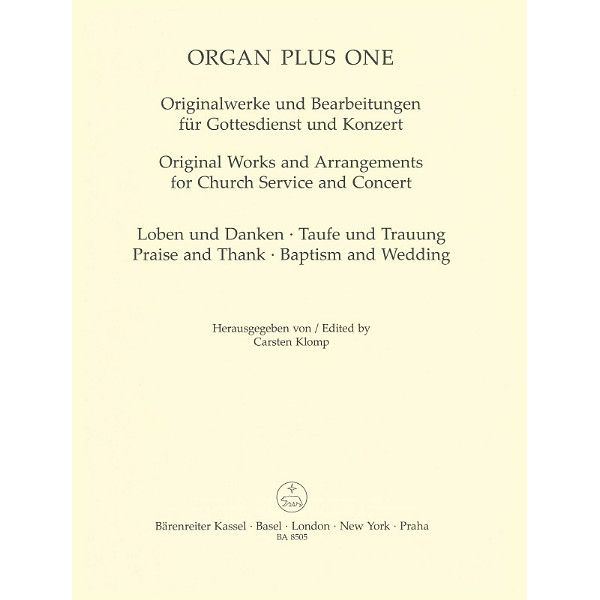 Bärenreiter Organ Plus One Wedding