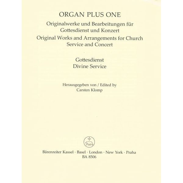 Bärenreiter Organ Plus Gottesdienst