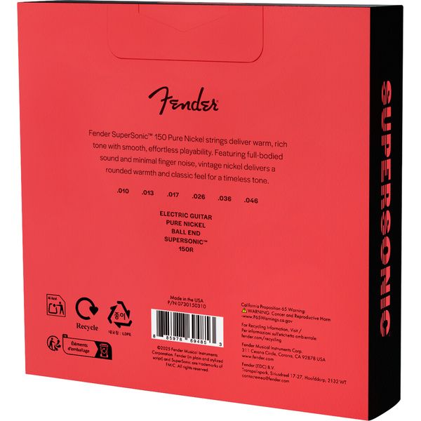 Fender 150R Nickel Ball 10-46 3 Pack