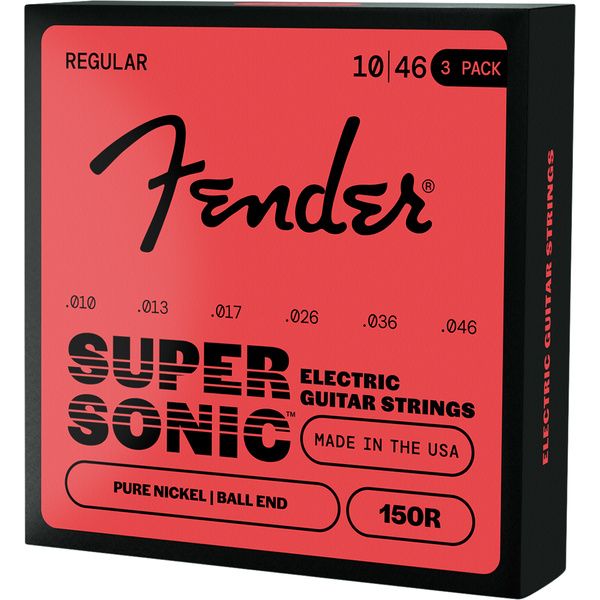 Fender 150R Nickel Ball 10-46 3 Pack