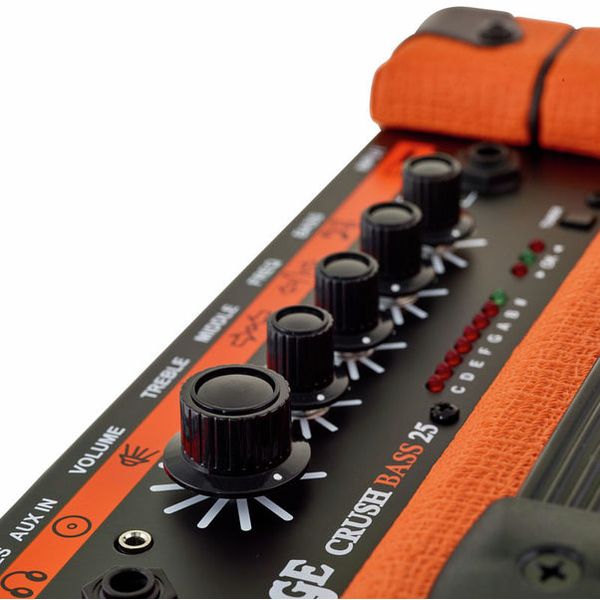 Amplificador Orange CRUSHBASS25 bajo electrico 25W, Music Box