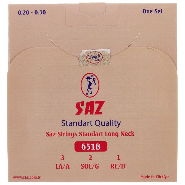 Saz 651B Long Neck Saz Strings