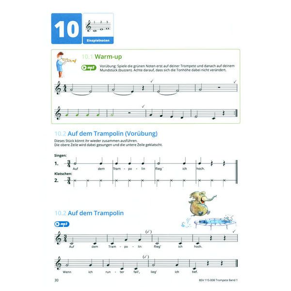 Bläser-Schulen-Verlag Gemeinsam Lernen Trumpet 1