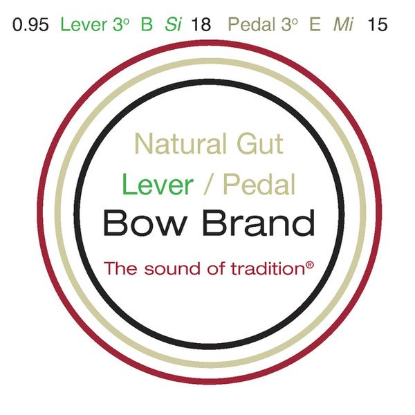 Bow Brand NG 3rd B Gut Harp String No.18