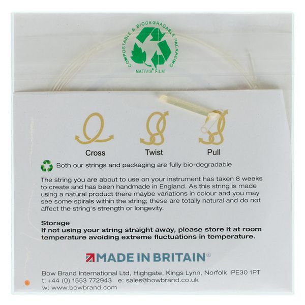 Bow Brand NG 3rd B Gut Harp String No.18