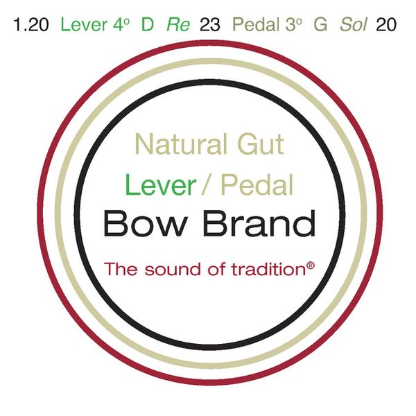 Bow Brand NG 4th D Gut Harp String No.23