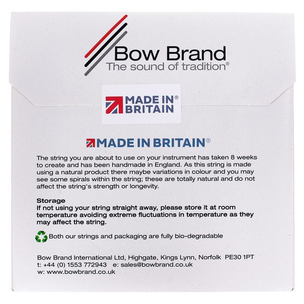 Bow Brand NG 5th E Gut Harp String No.29