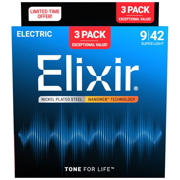 Elixir Nanoweb Super Light 3P