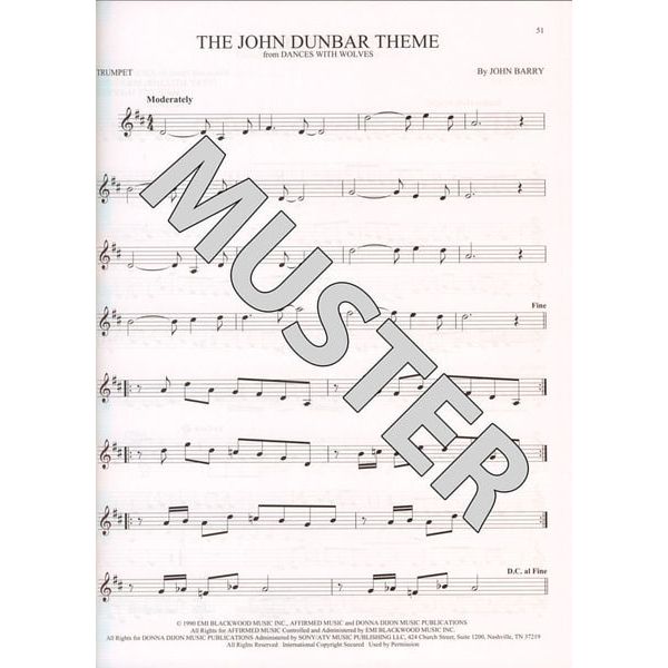 Hal Leonard 101 Movie Hits for Trumpet