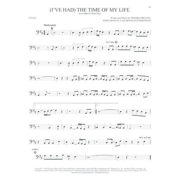 Hal Leonard 101 Movie Hits for Cello