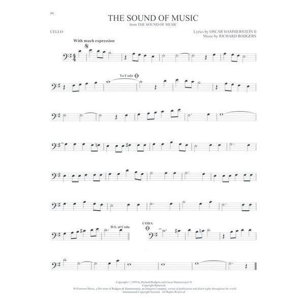 Hal Leonard 101 Movie Hits for Cello