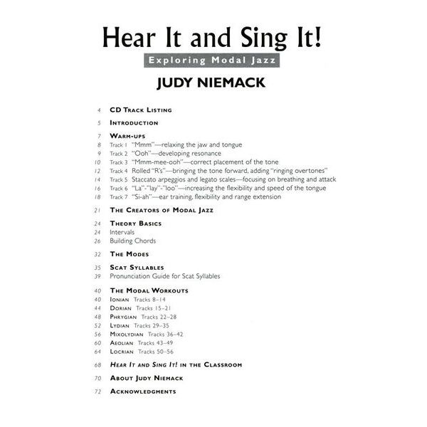 Hal Leonard Hear It And Sing It! Jazz