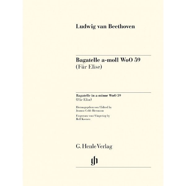 Henle Verlag Beethoven Für Elise