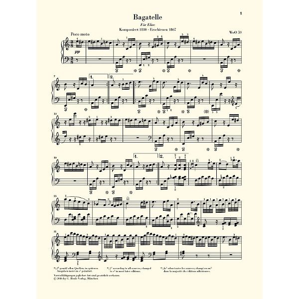 Henle Verlag Beethoven Für Elise