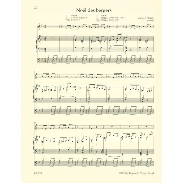 Bärenreiter Organ Plus One Christmas