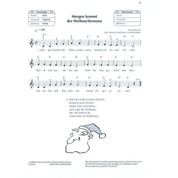 Heinrichshofen Verlag Keyboard Weihnachtsalbum