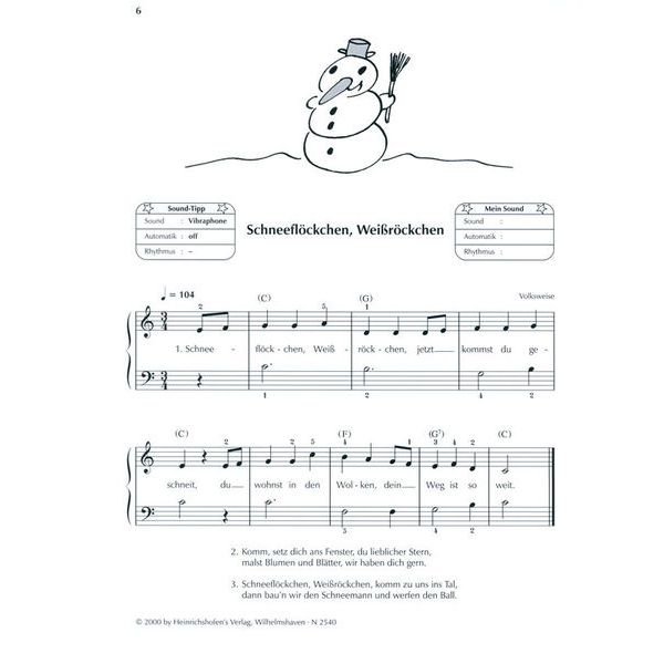 Heinrichshofen Verlag Keyboard Weihnachtsalbum