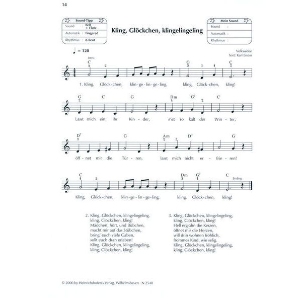 Heinrichshofen Verlag Keyboard Weihnachtsalbum